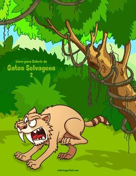 portada Livro para Colorir de Gatos Selvagens 2 (en Portugués)