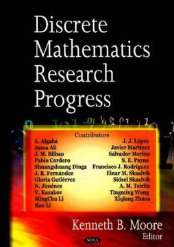portada discrete mathematics research progress (en Inglés)