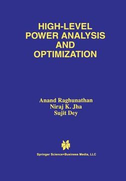 portada High-Level Power Analysis and Optimization (in English)