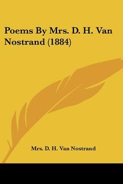 portada poems by mrs. d. h. van nostrand (1884) (en Inglés)