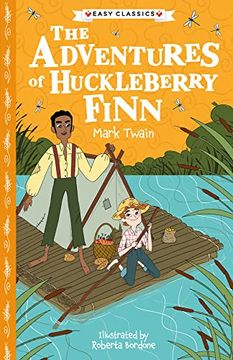 portada Mark Twain: The Adventures of Huckleberry Finn (Sweet Cherry Easy Classics) (en Inglés)