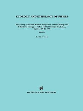 portada ecology and ethology of fishes (en Inglés)