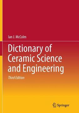 portada Dictionary of Ceramic Science and Engineering (en Inglés)