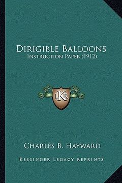 portada dirigible balloons: instruction paper (1912)