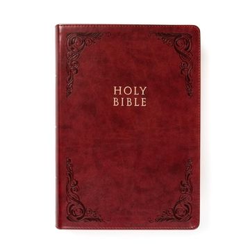 portada KJV Super Giant Print Reference Bible, Burgundy Leathertouch, Indexed (in English)