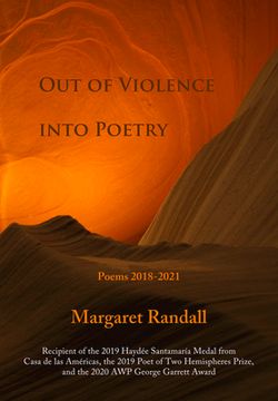 portada Out of Violence Into Poetry: Poems 2018-2021 (en Inglés)