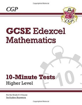portada New Grade 9-1 Gcse Maths Edexcel 10-Minute Tests - Higher (Includes Answers) (Cgp Gcse Maths 9-1 Revision) (en Inglés)