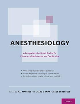 portada Anesthesiology: A Comprehensive Board Review for Primary and Maintenance of Certification (en Inglés)