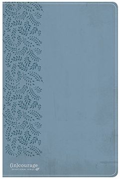 portada Csb (In)Courage Devotional Bible, Blue Leathertouch 
