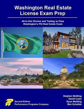 portada Washington Real Estate License Exam Prep: All-in-One Review and Testing to Pass Washington's PSI Real Estate Exam (en Inglés)