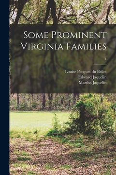 portada Some Prominent Virginia Families; 4