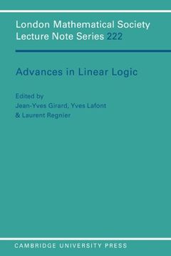 portada Advances in Linear Logic Paperback (London Mathematical Society Lecture Note Series) (en Inglés)