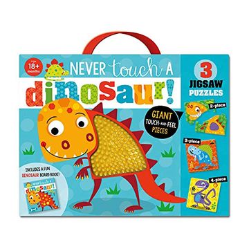 portada Never Touch a Dinosaur Jigsaw (en Inglés)