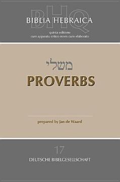 portada biblia hebraica quinta: proverbs (en Inglés)