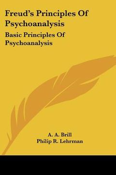 portada freud's principles of psychoanalysis: basic principles of psychoanalysis (in English)