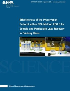 portada Effectiveness of the Preservation Protocol within EPA Method 200.8 for Soluble and Particulate Lead Recovery in Drinking Water