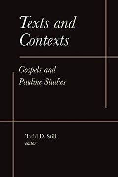 portada Texts and Contexts: Gospels and Pauline Studies 