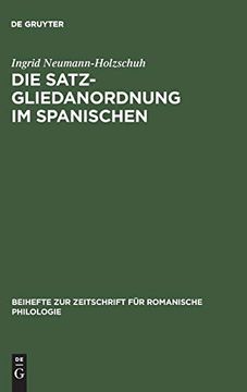 portada Die Satzgliedanordnung im Spanischen (in German)