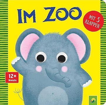 portada Kulleraugenbuch im Zoo: Mit 5 Klappen (en Alemán)