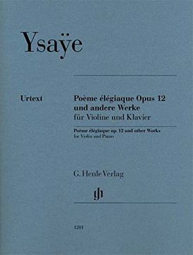 portada Poème Élégiaque op. 12 and Other Works