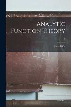portada Analytic Function Theory; 1 (in English)