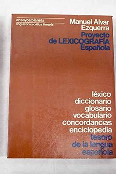 portada Proyecto de Lexicografia Española