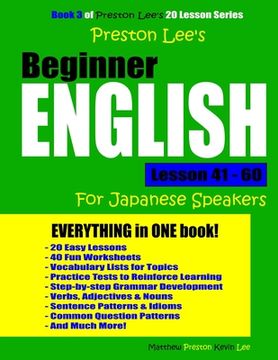 portada Preston Lee's Beginner English Lesson 41 - 60 For Japanese Speakers (en Inglés)