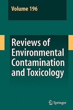 portada reviews of environmental contamination and toxicology 196 (en Inglés)