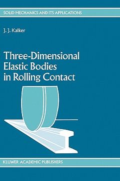 portada three-dimensional elastic bodies in rolling contact (en Inglés)