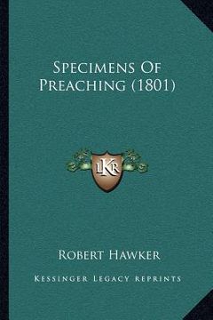 portada specimens of preaching (1801)