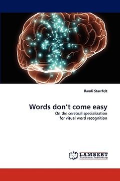 portada words don't come easy (en Inglés)