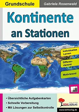 portada Kontinente an Stationen / Grundschule: Selbstständiges Lernen in der Grundschule (Stationenlernen) (en Alemán)