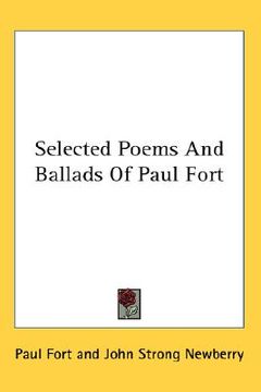 portada selected poems and ballads of paul fort