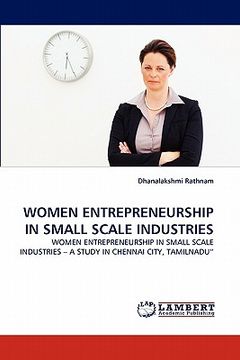 portada women entrepreneurship in small scale industries (en Inglés)