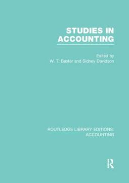 portada Studies in Accounting (en Inglés)