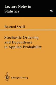 portada stochastic ordering and dependence in applied probability