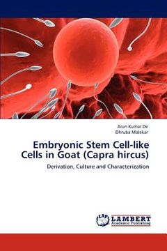 portada embryonic stem cell-like cells in goat (capra hircus) (en Inglés)