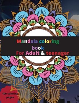 portada Mandala coloring book for Adult & kids: Amazing Mandala coloring book (en Inglés)