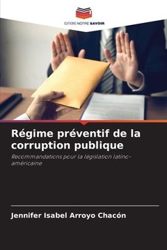 portada Régime préventif de la corruption publique (in French)
