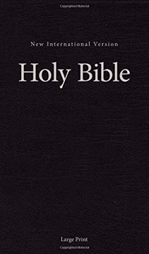 portada Niv, pew and Worship Bible, Large Print, Hardcover, Black, Comfort Print (en Inglés)