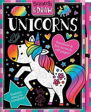 portada Scratch and Draw Unicorns (en Inglés)
