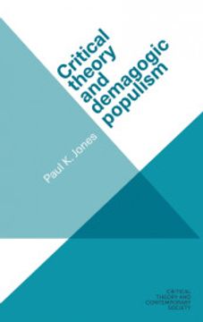 portada Critical Theory and Demagogic Populism (in English)