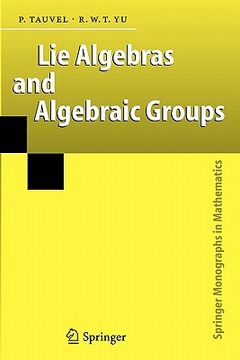 portada lie algebras and algebraic groups (en Inglés)