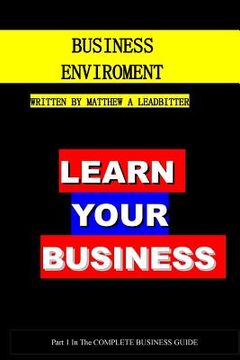 portada Business Enviroments: A guide for Business (en Inglés)
