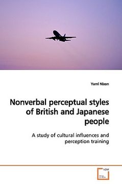 portada nonverbal perceptual styles of british and japanese people (en Inglés)