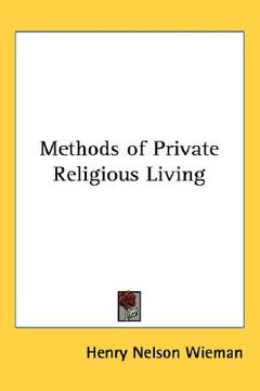 portada methods of private religious living (en Inglés)