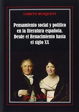 portada Pensamiento Social Y Político En La Literatura Española. Desde El Renacimiento Hasta El Siglo Xx (in Spanish)
