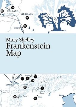 portada Mary Shelley Frankenstein map (en Inglés)