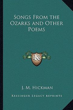 portada songs from the ozarks and other poems (in English)