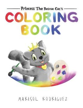 portada Princess the Rescue Cat, Coloring Book (in English)